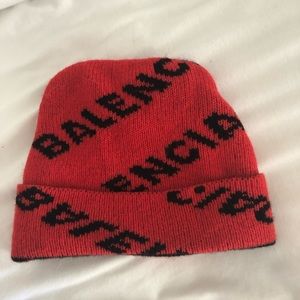 Balenciaga Red Beanie